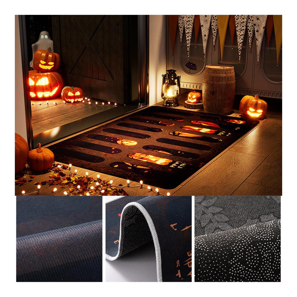 Erleben Sie Gruselspaß! 3D Halloween Fußmatte Deko - Rutschfeste Lustige Horror Fußmatten für Innen & Außen - Scary Kanalisation Clown Türmatte - Perfekte Dekoration für jeden Eingang