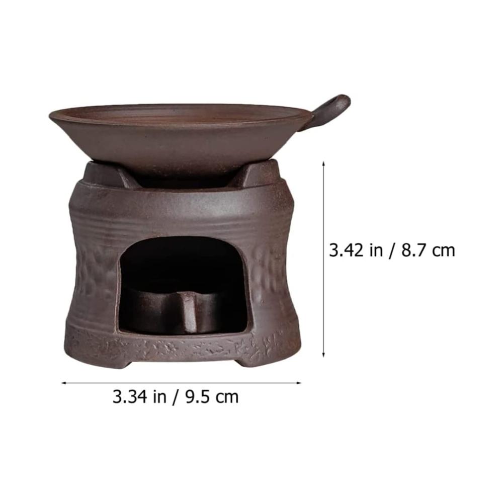 Keramik Stövchen Teekanne Herd Heizvorrichtung für Teelichter Kaffeeröster Aromatherapie & Ätherische Öle – Metallisches Design für Zuhause & Büro