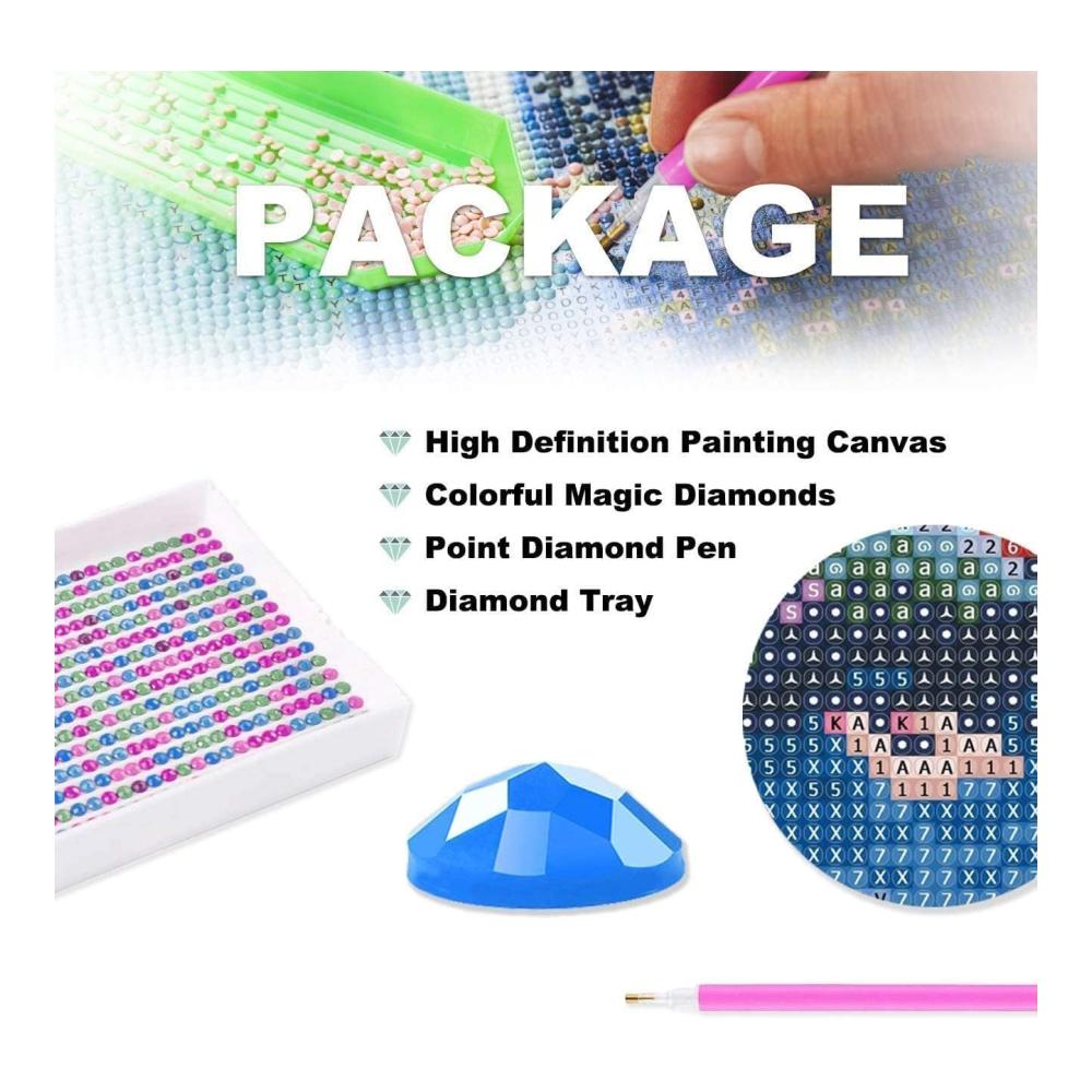 5D Diamantmalerei Bausätze - DIY Rosa Herzen - Vollbohrer - Kristall Diamant Stickerei - Kunsthandwerk - Wanddekoration für Zuhause und Büro - 30x40cm