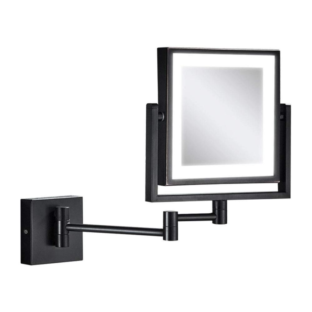 Entdecken Sie den Luxus 8-Zoll-LED-beleuchteter wandmontierter Schminkspiegel 3-fache Vergrößerung 360° Drehgelenk doppelseitig ausziehbar & drehbar perfekt fürs Bad. Stilvoller Kosmetikspiegel für müheloses Make-up & Hautpflege. Erleben Sie Schönheit auf einem neuen Niveau