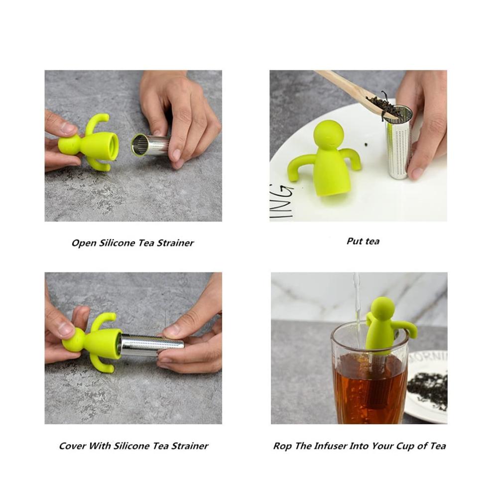 Hochwertige Edelstahl Teefilter - 3er Set Tee-Siebe für losen Tee - Robuste Teesiebe aus Rostfreiem Stahl - Ideal für Teekannen und Gewürztees - Tee-Zubehör für perfekten Gen