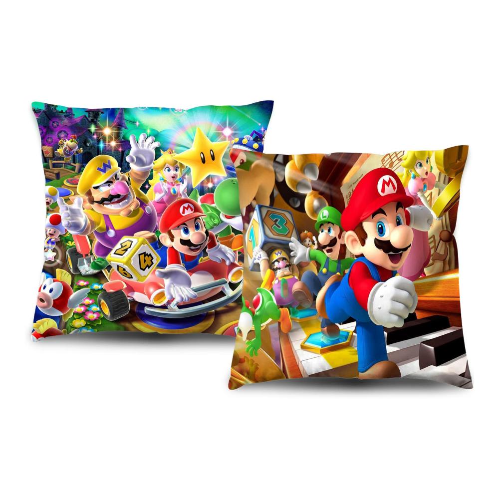 Anime Film Style Zierkissenbezüge 45x45 cm 2er Set – Dekorative Kissenhüllen für Wohnzimmer Couch Stuhl & Bett – Kissenbezüge im Anime Design – Hochwertige Zierkissen Bezüge für stilvolle Dekoration