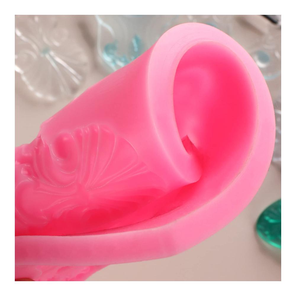 Erstellen Sie mühelos atemberaubende Tortendekorationen! Europäische geprägte Fondant-Kuchen-Silikonform für Gebäck Schokolade Süßigkeiten Eis und mehr. Perfektes DIY-Backwerkzeug für Kuchenformen Mousse und Gebäck. Silikon für professionelle Kuchendekorationen