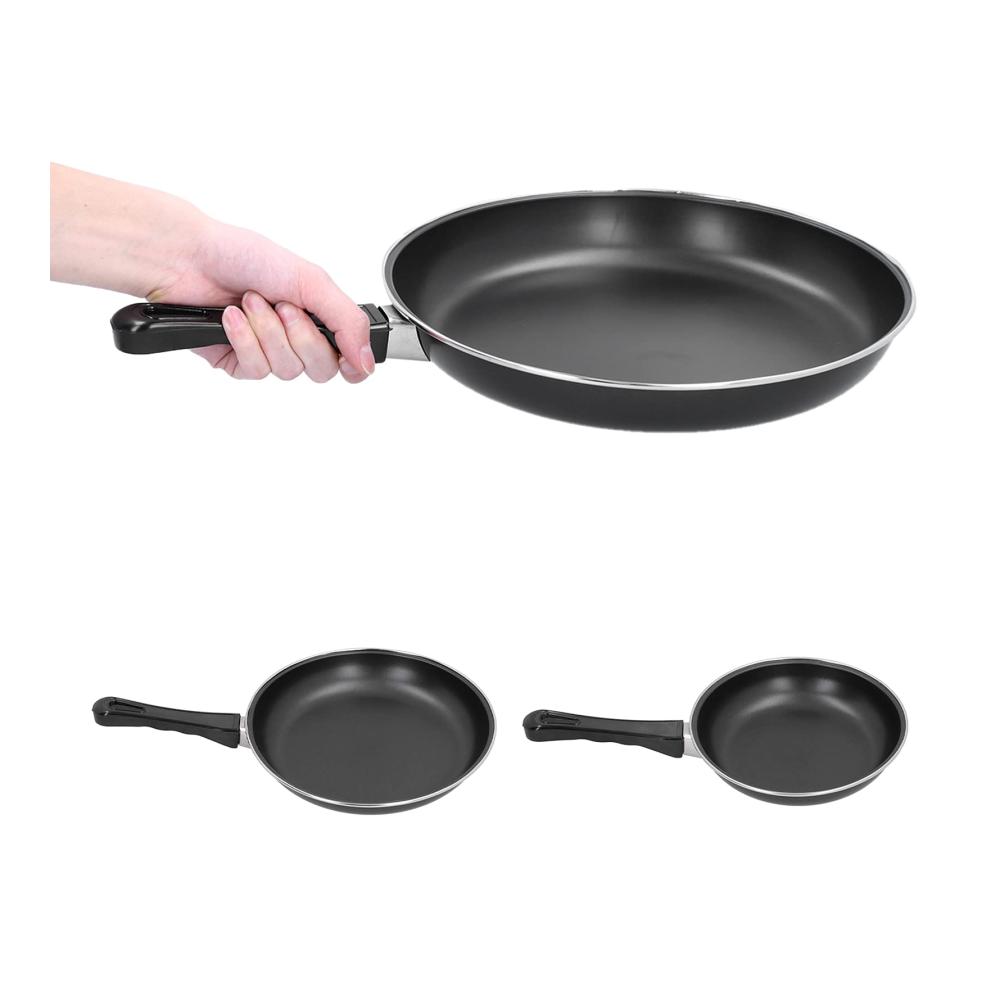 Erstklassiges Kochgeschirr-Set mit Crepe-Pfannen (3-teilig) | Antihaftbeschichtet PFAS- & PTFE-frei | Perfekt für Eierpfanne & exquisite Gerichte | Kochen wie ein Profi