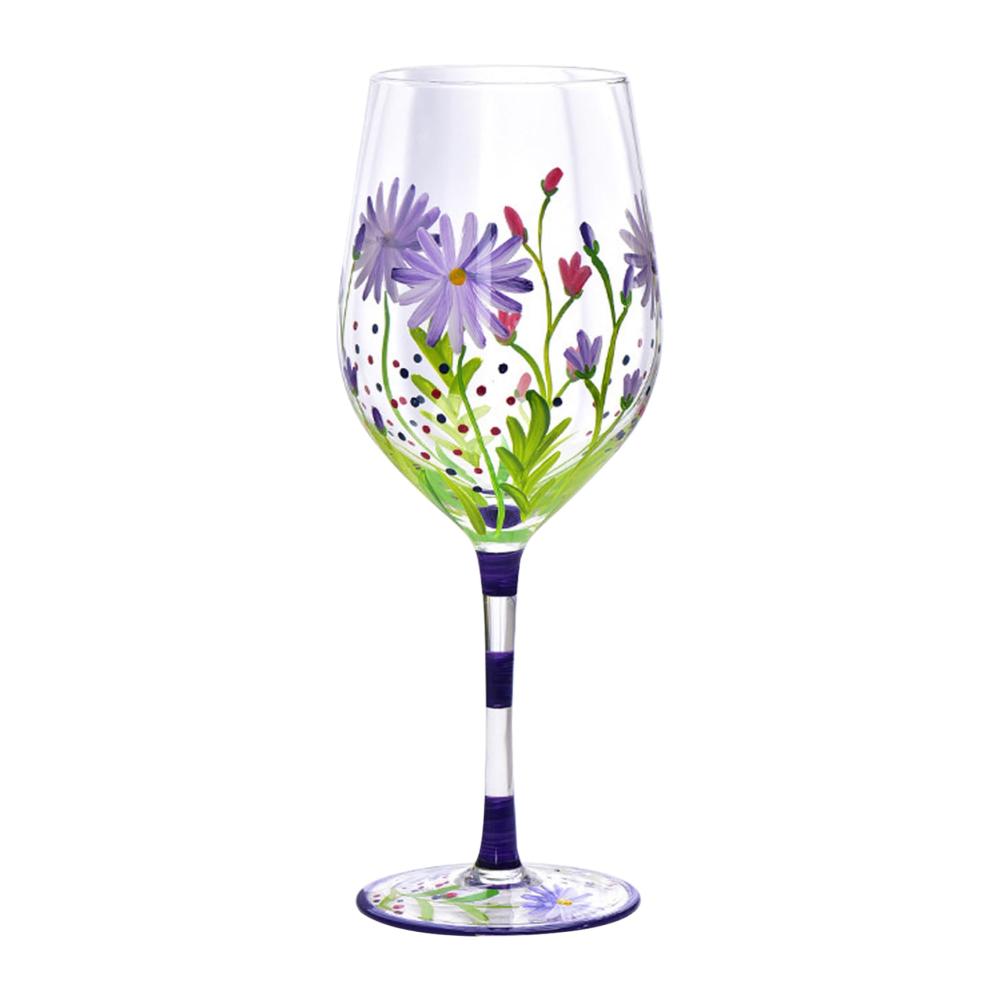 Exquisite Rotweingläser 560ml - Elegantes Blumenmuster | Hitzebeständige Lackierung | Personalisierbares Geschenk für besondere Anlässe wie Geburtstage Hochzeiten & Valentinstag