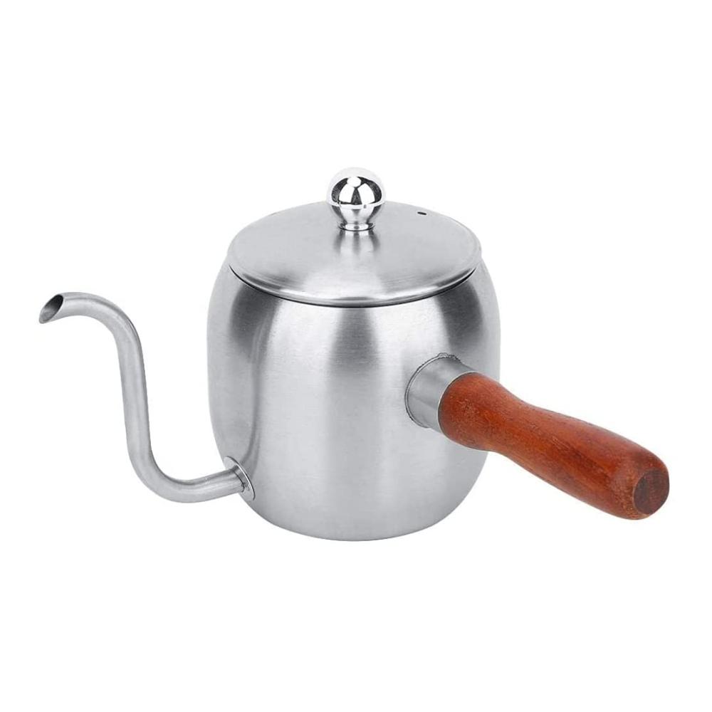 Entdecken Sie den Luxus des Kaffeegenusses mit unserer hochwertigen Haushalts-Edelstahl-Kaffeekanne. Perfekter Kaffee-Tropfkessel und elegante Teekanne in Einem. Langer Auslauf für müheloses Einschenken 500ml Fassungsvermögen. Robust verschleißfest und für Langzeitgebrauch gemacht. Gönnen Sie sich den Genuss von exquisitem Kaffeegenuss – erleben Sie Qualität und Stil mit unserer langlebigen Steel-Kaffeekanne