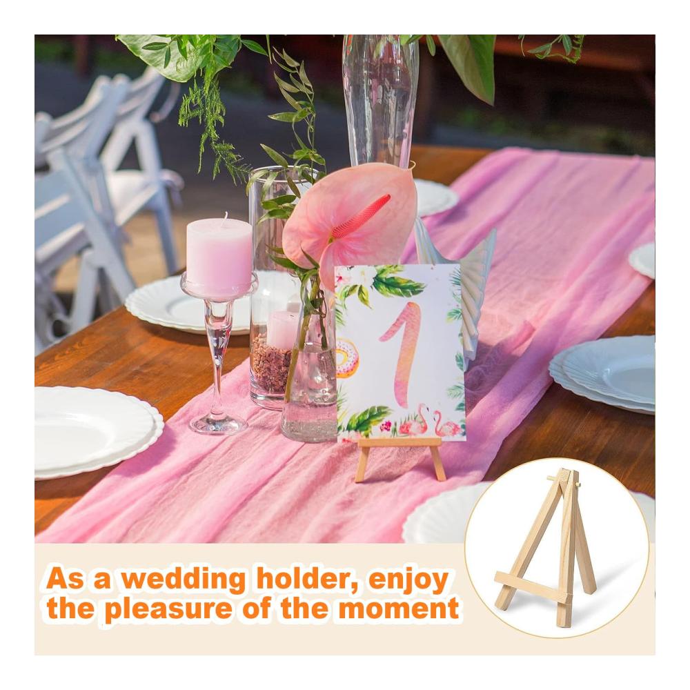 15 Mini Leinwände mit Staffelei Set - Perfekte Tischdekoration für Hochzeiten Malerei-Hobbys & DIY-Kunstprojekte - Ideal für Kinder und Erwachsene