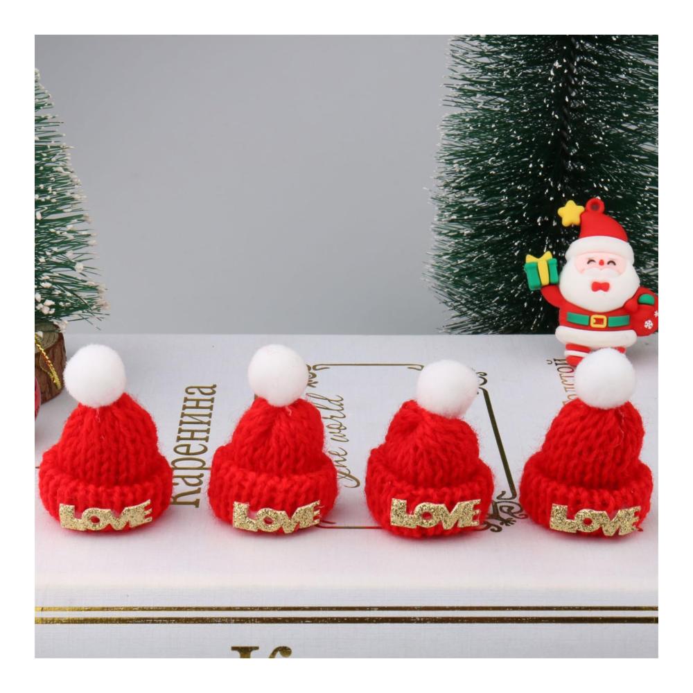 Perlenweben-Zubehör 120 Stück Mini Strickmützen für kreative Köpfe - Weihnachtsmützen Puppenhüte und mehr! Basteldekoration für kleine Meisterwerke