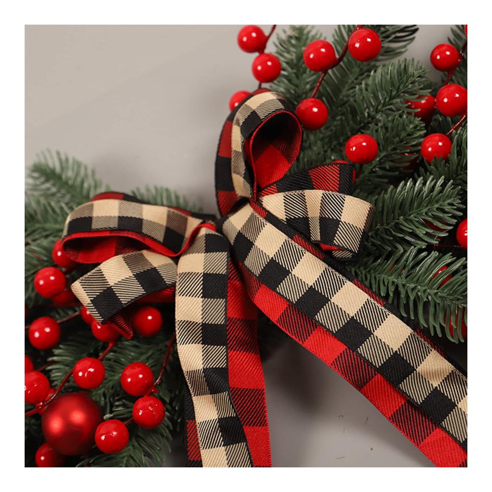 Erweitere deine festliche Atmosphäre mit unserem Roten Beerenkranz! Künstlicher Weihnachtskranz für Tür Stuhl Kamin Tisch & Briefkasten. Weihnachts-Swag in 699 cm für die perfekte Weihnachtsdekoration