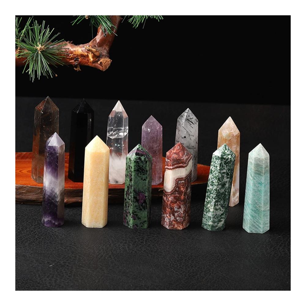 Erwecken Sie Ihren Zimmerbrunnen zum Leben mit diesem wunderschönen 1 STÜCK Natürlicher Edelstein-Kristall-Spitzenstab aus Amethyst-Rosenquarz. Perfekt als Zimmerbrunnenzubehör und für eine einzigartige Heimdekoration. Gönnen Sie sich diese Kristallsäule als Behandlungsstein für Ihr Zuhause