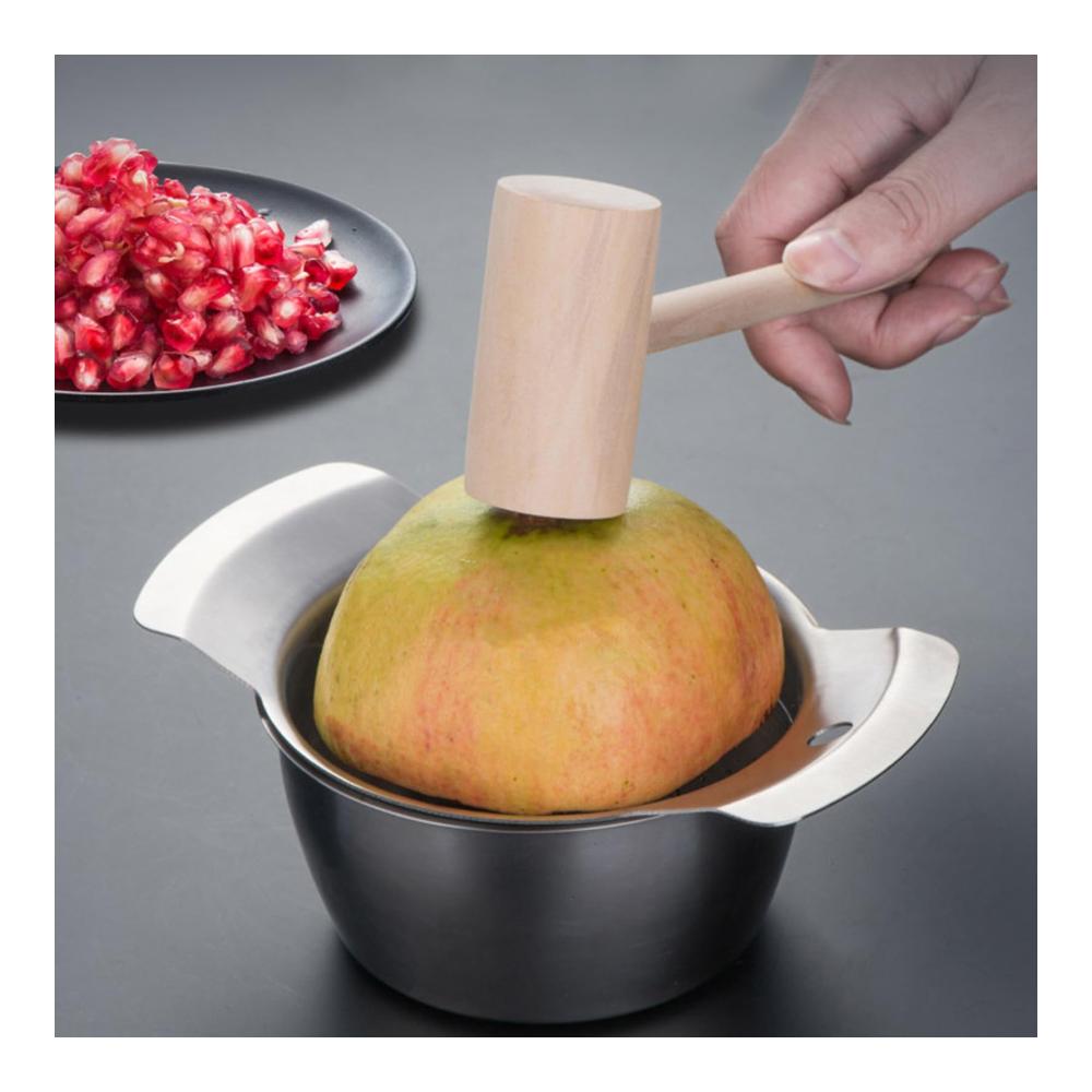 Entfernen Sie mühelos Kerne! Granatapfelöffner & Schäler aus Edelstahl mit Schüssel. Präzises Granatapfel-Entkernungsgerät - Leicht zu bedienen leicht zu reinigen. Perfekter Küchenhelfer für sauberes und schnelles Entkernen. Genießen Sie frische Granatäpfel ohne Aufwand