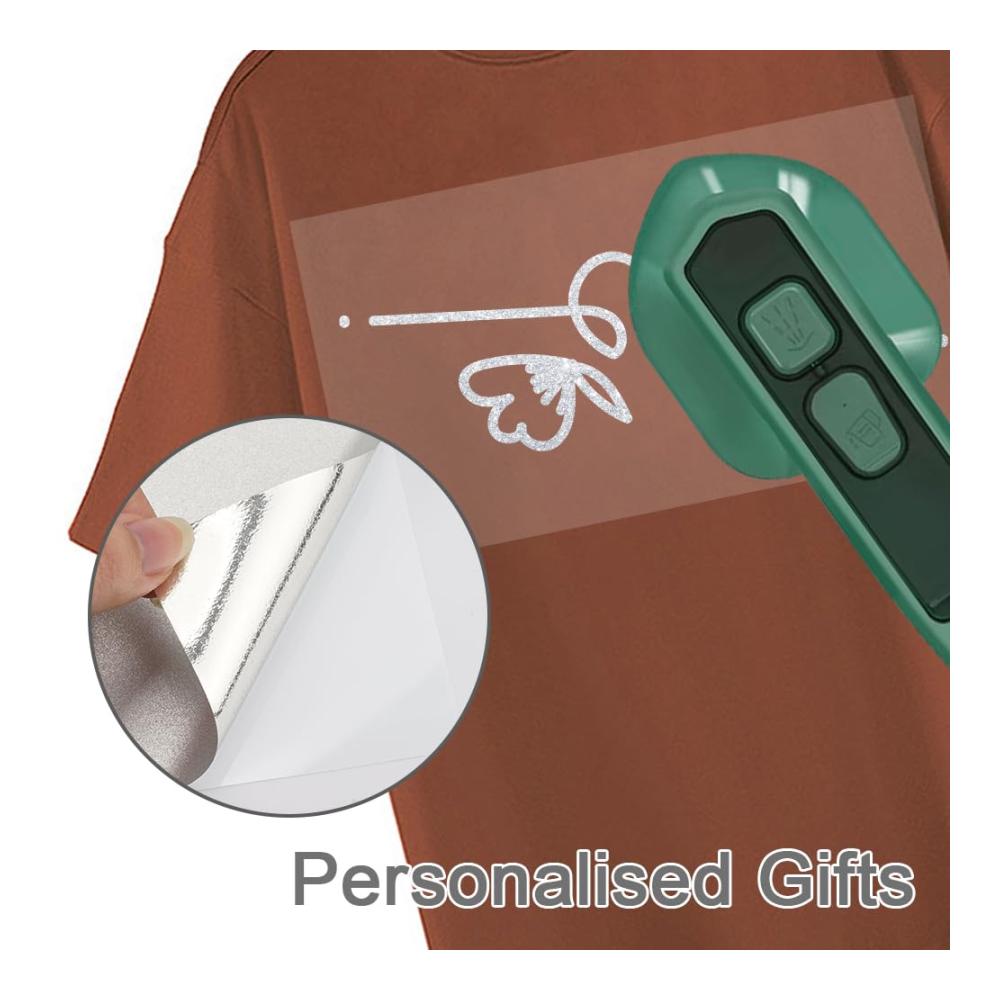 Glitzernde Silberfolie für DIY-Profis! Plotterfolie Textil Glitzer Silber für einzigartige Designs auf T-Shirts & mehr. Hochwertige Bügelfolie flexibel & einfach zu verwenden