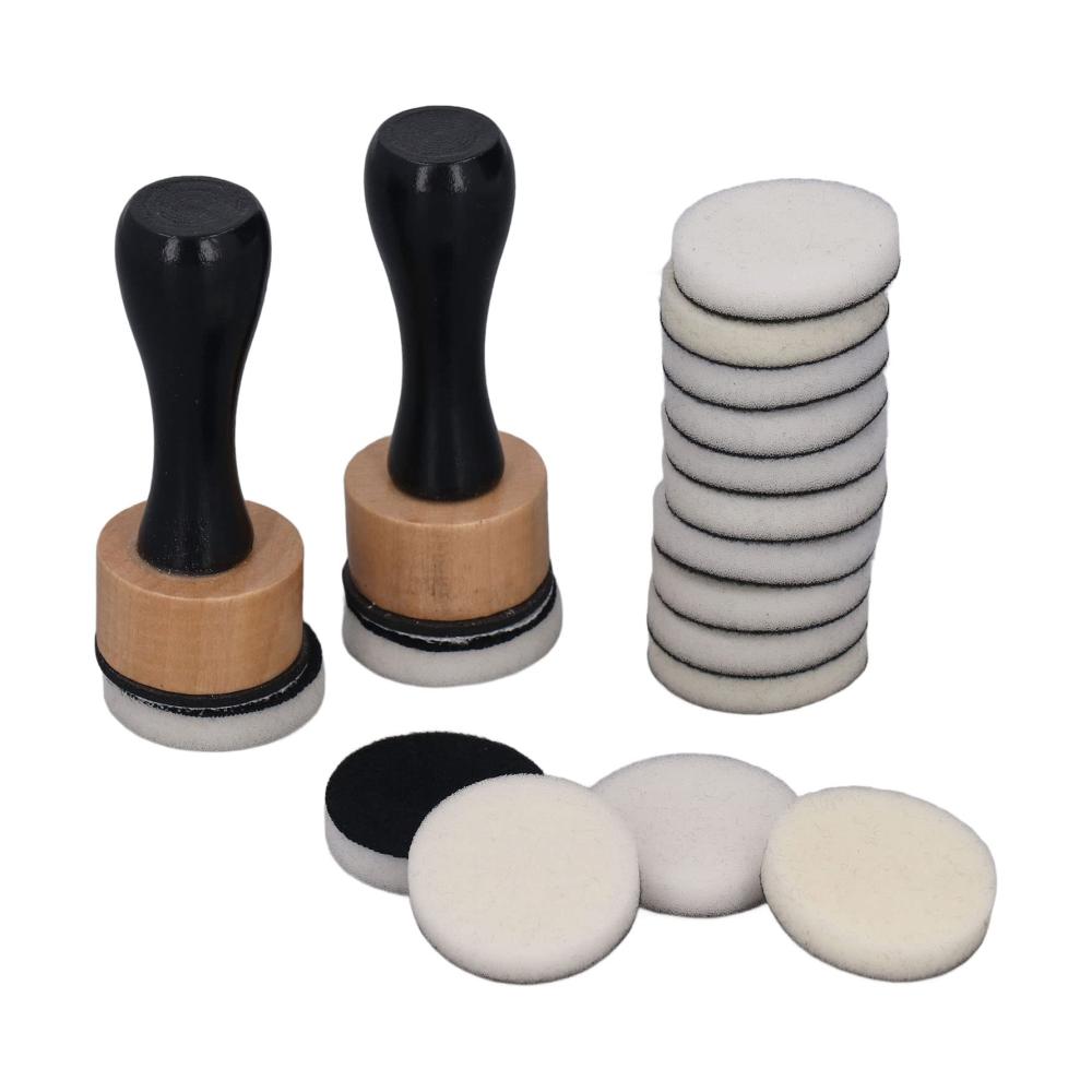 Hochwertiges Stempelkissen-Set 2 Mini Ink Blending Tools 3 x 75 cm mit 14 Ersatzpads – Perfekt zum Mischen von Farben für Zeichnen Malen und Rendering