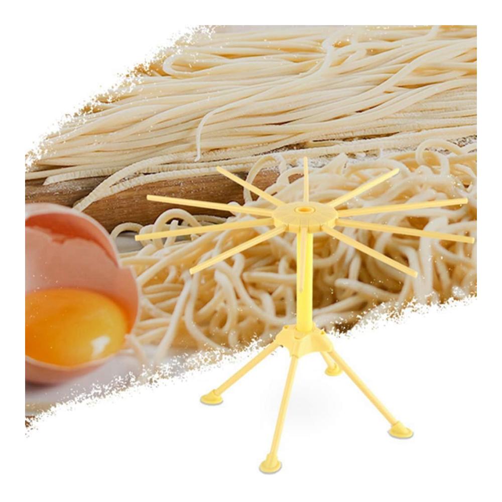 Entdecken Sie die Innovation Faltbarer Kunststoff-Nudeltrockner | Platzsparender Spaghetti-Aufhänger mit 10 Griffen | Robuster zusammenklappbarer Trockner für perfekte Pasta