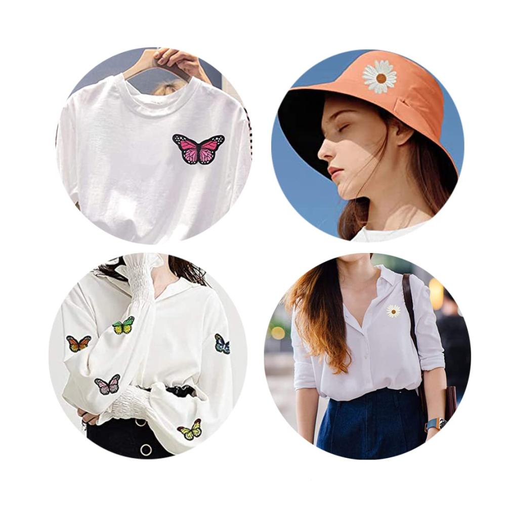 Exquisite Stickerei Schmetterling Applikationen für DIY-Kleidung | Aufnäher & Aufbügelflicken | Bestickte Patches zum Nähen von Axinyue - Kreative Gestaltung mit hochwertigen Applikationen