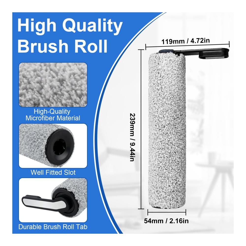 Entfesseln Sie die Reinigungsmacht Fixbetter 2 Bürstenrollen & 2 Filter für Tineco Floor One S5/S5 Pro/S5 Pro 2/S5 Extreme Nass-Trocken Staubsauger Zubehörset + Bonus Reinigungsbür