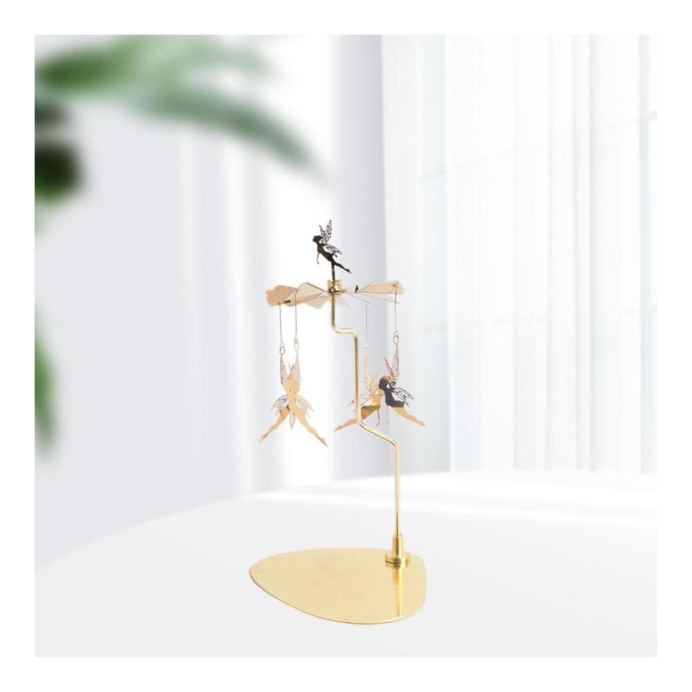 Drehbarer Teelichthalter für Kerzen Tischdekoration Fee - 360 Grad Drehung - Romantisches Ambiente - Handgefertigtes Design - Geschenkidee für jeden An