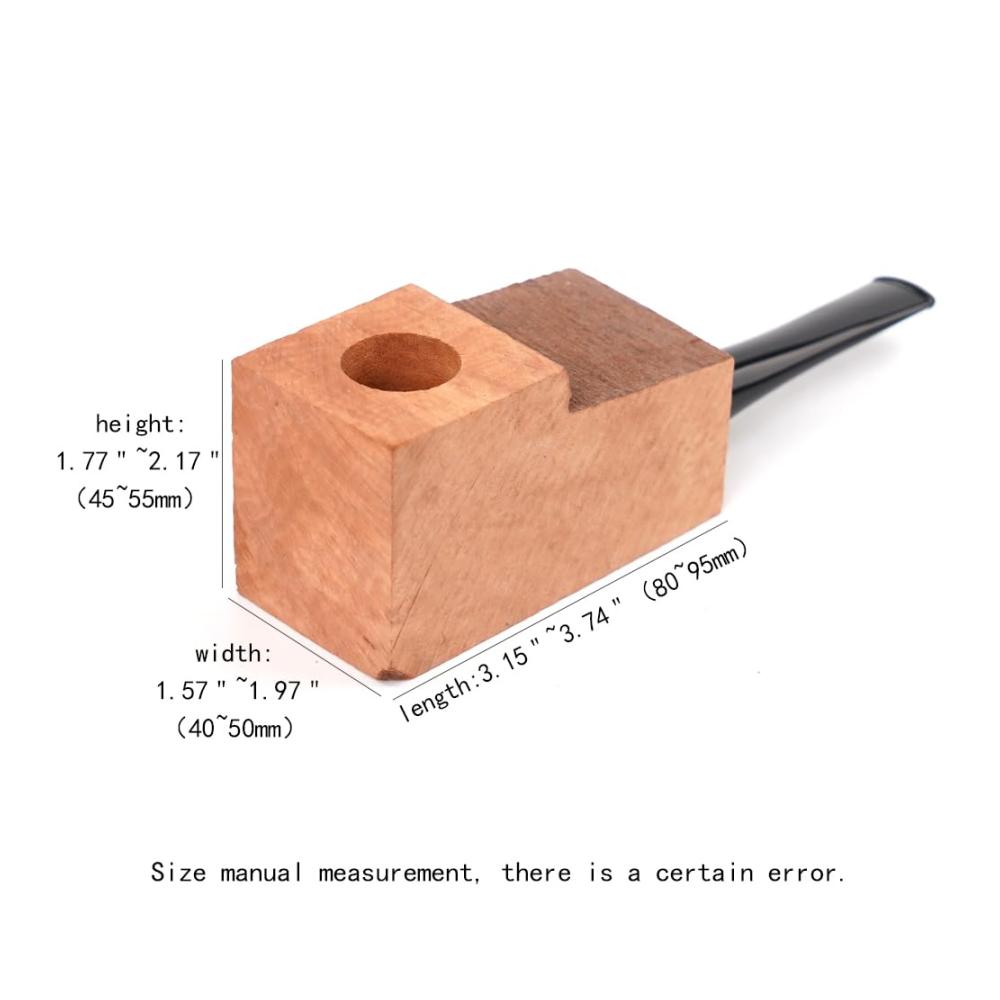Premium Zigarrenzubehör Holzblock vorgebohrt für DIY Tabakpfeifen-Schnitzprojekte – Gestalten Sie Ihre individuelle Raucherfahrung! AA0350