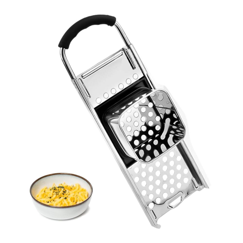 Entdecken Sie die Kunst des Nudelmachens mit unserer manuellen Nudelmaschine - Spätzle-Maker aus Edelstahl mit Sicherheitsschieber für perfekte Nudelknödel und hausgemachte Spätzle. Die ultimative Küchenmaschine für kreative Köche