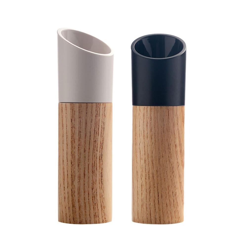 Premium Pfeffermühlen Set aus hochwertigem Holz | 2er Pack Salz und Pfeffermühlen für genussvolles Würzen | Robust und vielseitig einset