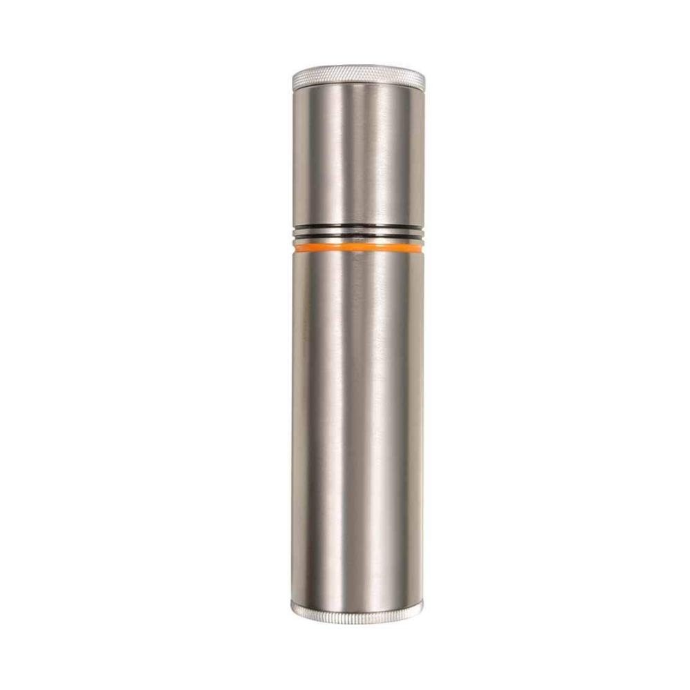 Hochwertiger Zigarren Humidor aus Edelstahl | Tragbarer Reisehumidor mit Hygrometer & Befeuchter für 1-4 Zigarren | Metall Aluminium Gehäuse für optimale Frische | Ideales