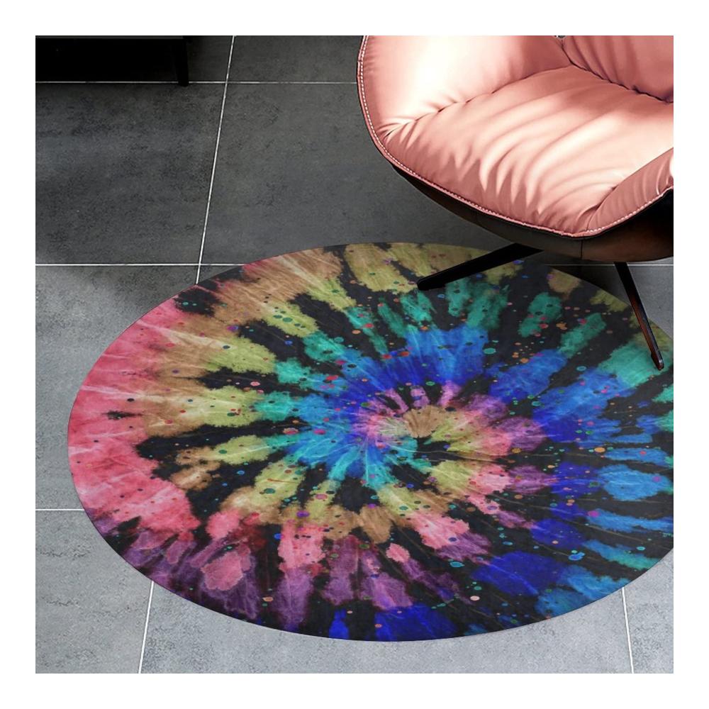 Tie-Dye-Muster Teppiche Weiche Schlafzimmerteppiche für Wohnzimmer & Kinderzimmer. Rutschfeste Fußmatten Große Vielfalt