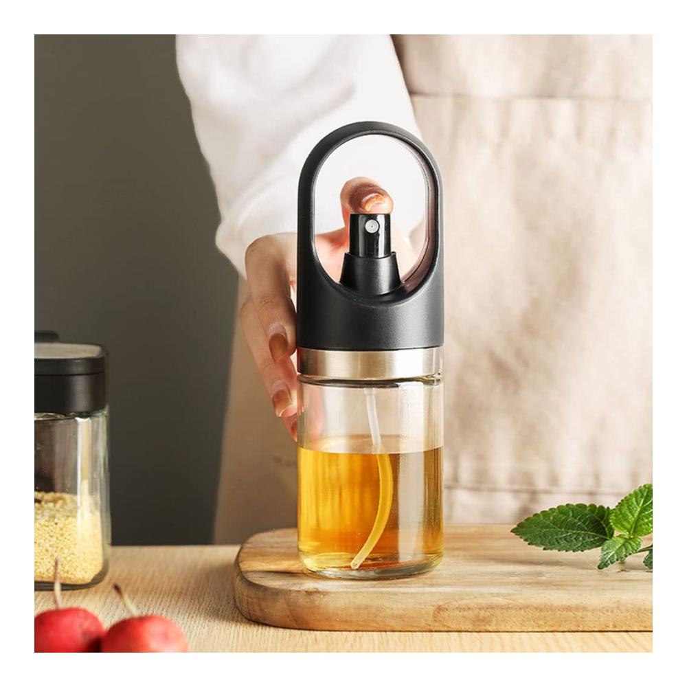 Premium Ölsprüher & Gewürzspender für genussvolles Grillen! Großkalibrige Flasche mit staubdichtem Design und ölkontrollierendem Sprühmechanismus (Farbe B) - Innovatives Kocherlebnis