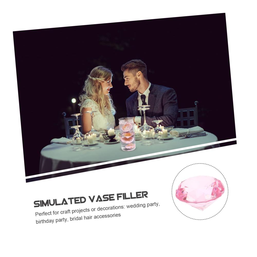 Premium Granulat-Füllstoffe 3er Set künstliche Diamant-Vasenfüllungen - Dekorative Edelsteine für stilvolle Vasendeko und Juwelenschmuck - Nicht poröses Design für ansprechende Wohnraumgestaltung