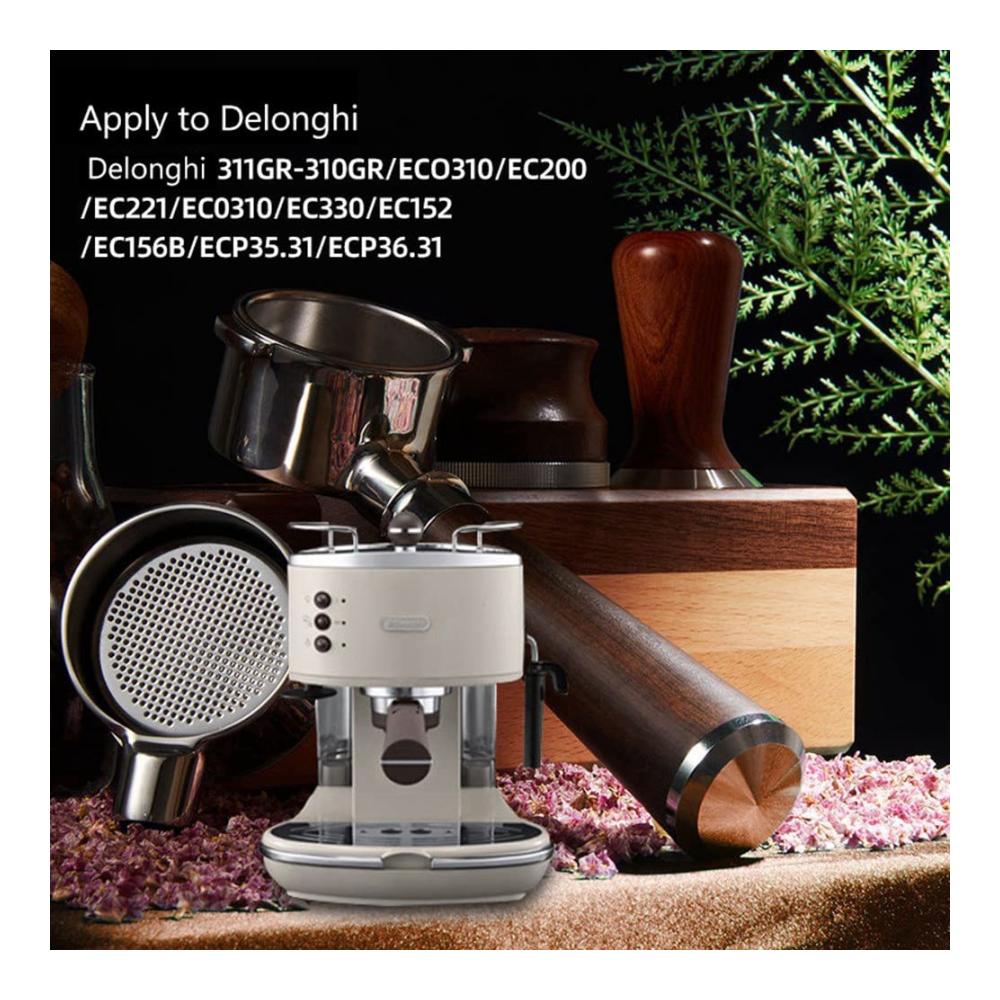 Mehrwegfilter für Espresso-Maschinen Eco310 Ecp35.31 EC680 - Hochwertiger 51MM Bodenloser Kaffee-Filterkorb - Nachhaltiges Kaffeezubehör Typ-A für aromatischen Genuss und Umweltbewusst