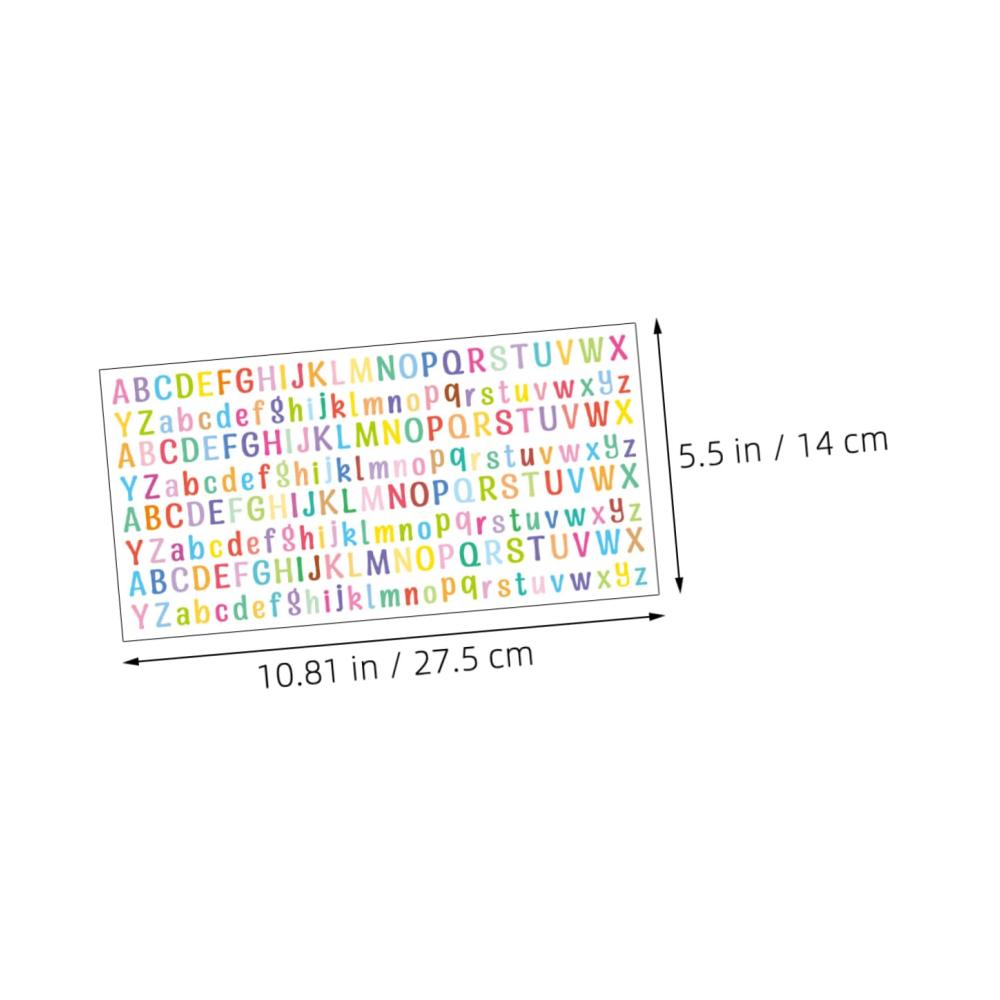 140 Stück Sticker Set - Alphabet Aufkleber für Wand Laptop & mehr - Dekorative Buchstabenaufkleber für Studenten & Büro - PVC Wandaufkleber für kreative Gestaltung - 10 Blätter inklusive
