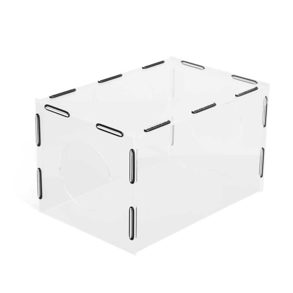 Premium Schrank-Staubschutzbox aus transparentem Acryl | 2 Löcher | Hochwertiger Schutz für Ihre Schleif- und Poliergeräte | Ideal für Gravurarbeiten | 30x20x18