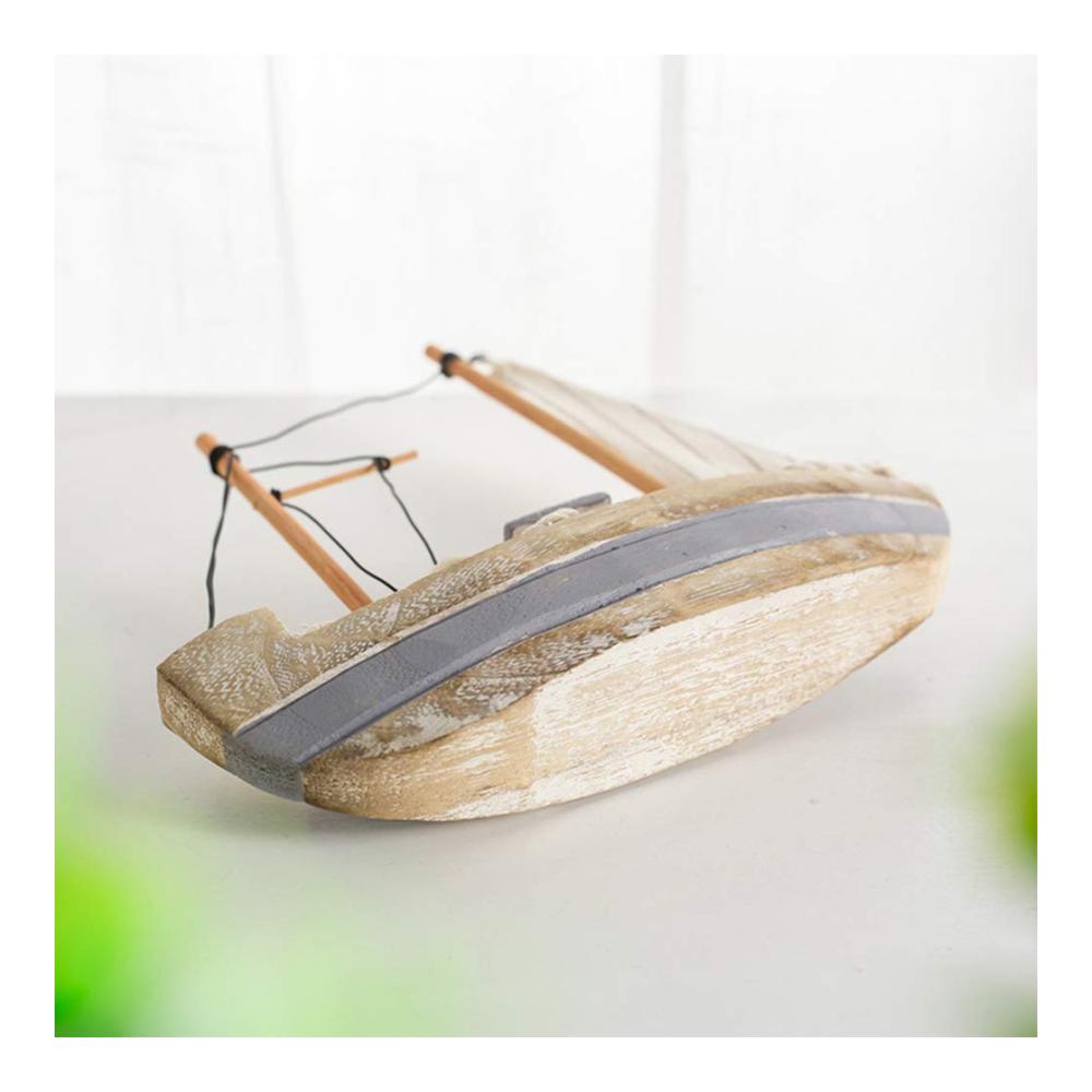 Einzigartige Vintage-Holzsegelboot-Figuren Nautische Sammlerstücke und dekorative Skulpturen für zu Hause. Perfektes Geschenk für Liebhaber von Segelbooten und maritime Dekorliebhaber (Farbe Wie gezeigt