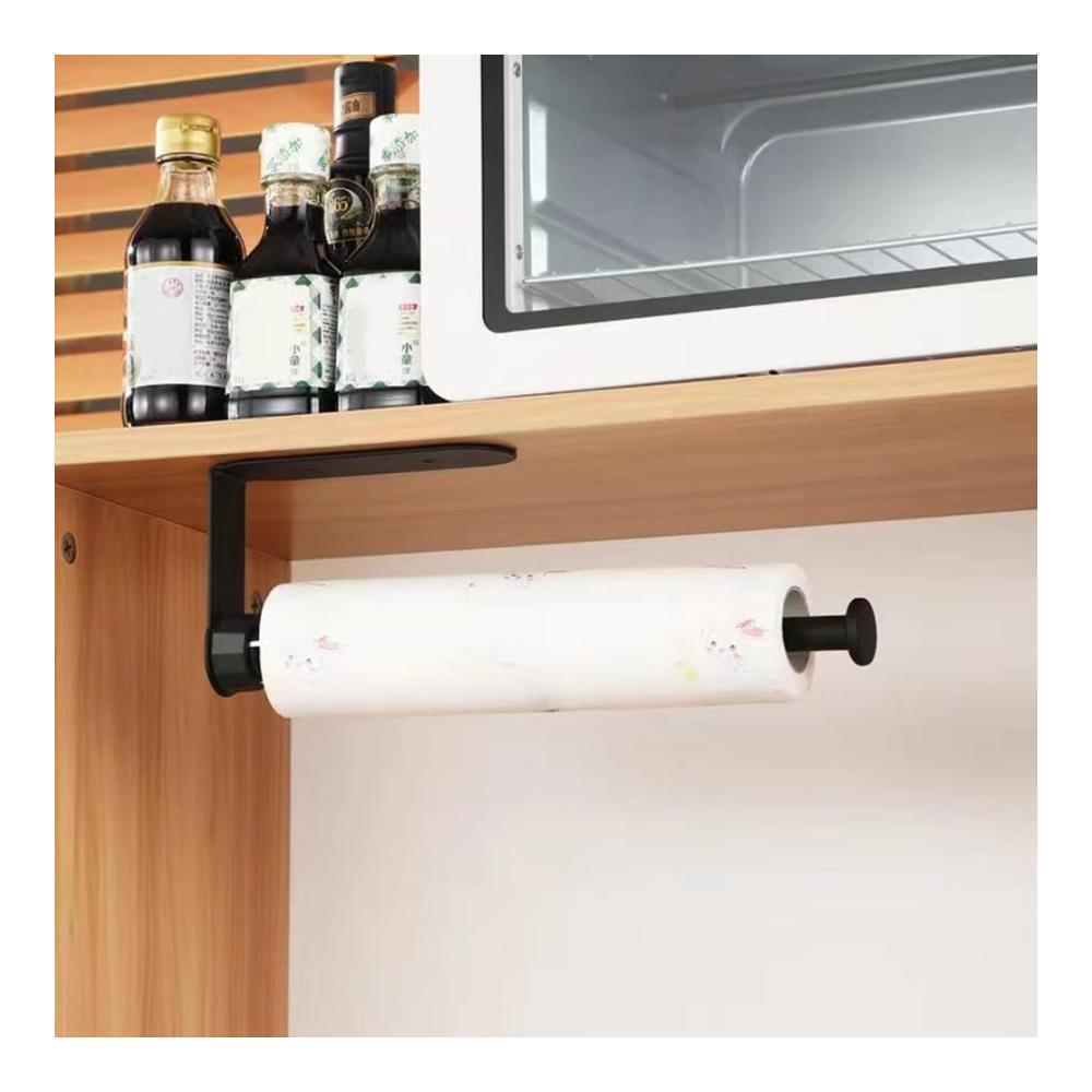 Einhandbedienung Rollenhalter Edelstahl mit Dämpfungseffekt | Selbstklebend & Bohrbar | Wand/Schrank/Bad | Küchen/Bad Papierrollenhalter | Ohne Bohren