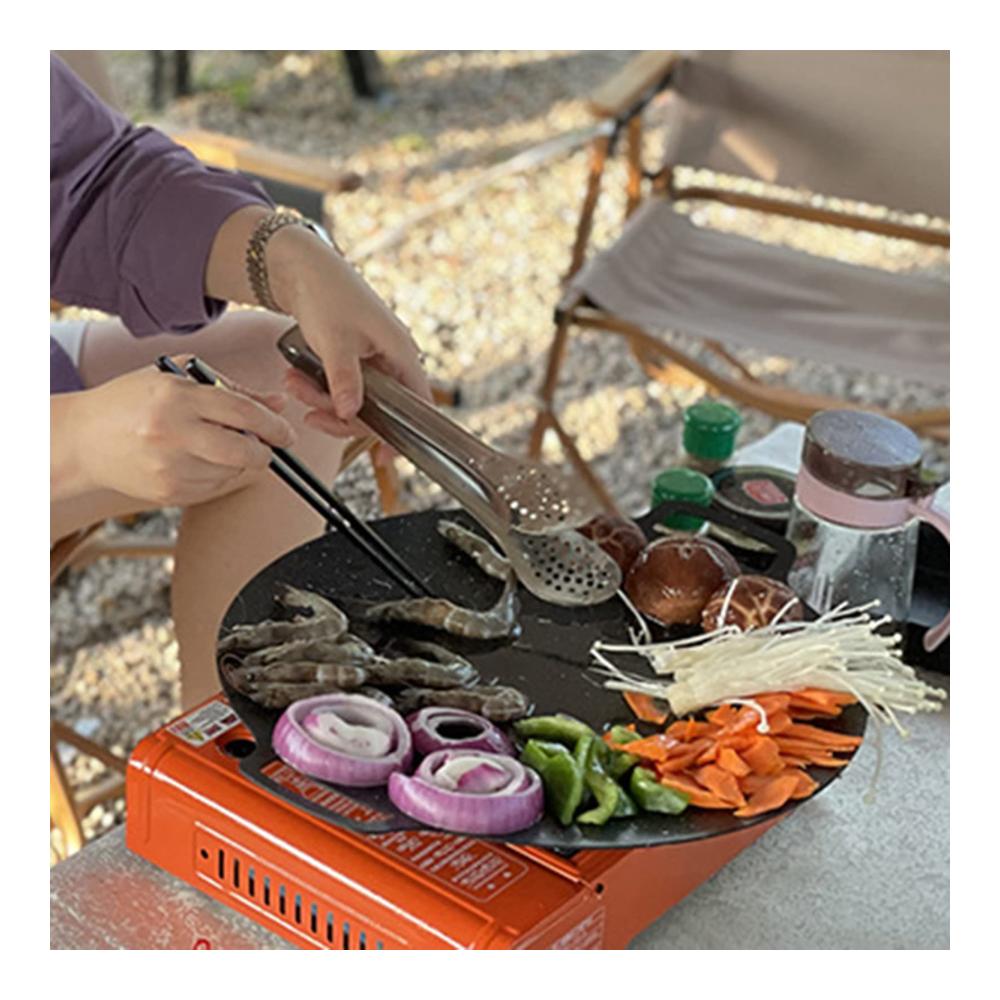Perfekte BBQ-Erlebnisse Runde Grillpfanne für Gas & mehr | Antihaftbeschichtet für Innen & Außen | Genießen Sie Grillen ohne Einschr