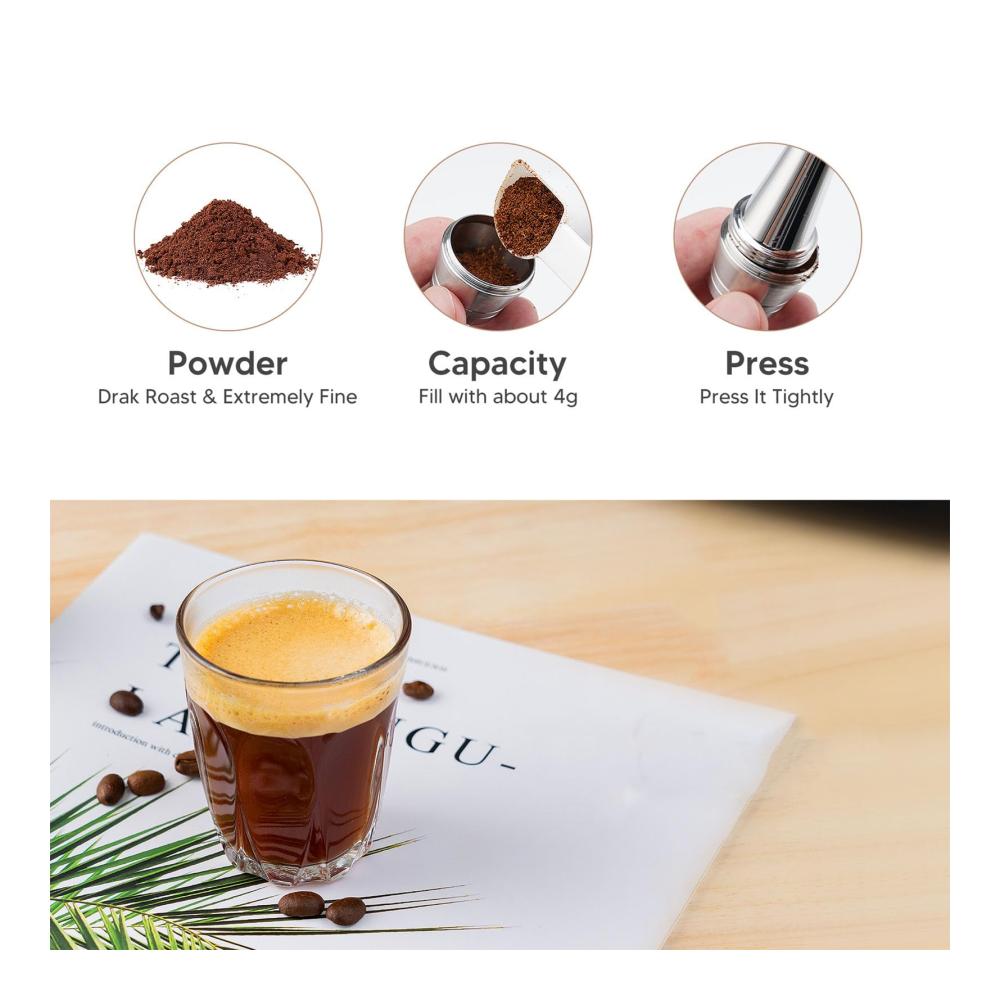 Genießen Sie umweltfreundlichen Kaffee! Mehrwegfilter für feinmaschige Kaffeemaschinen Nachfüllbare Edelstahl-Kaffeekapsel für mühelose Reinigung und Kompatibilität