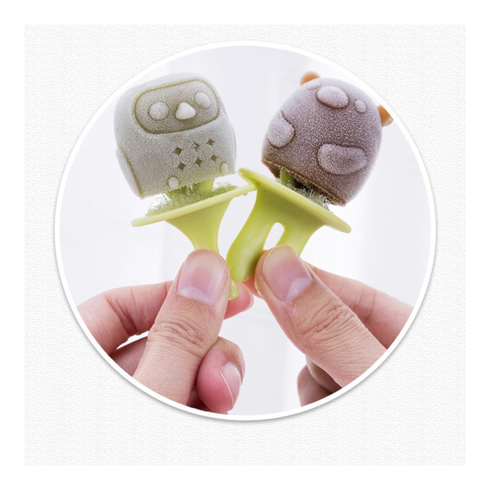 Erstellen Sie mit unserer DIY Silikon Eisform Mini-Eis am Stiel ganz einfach Ihre Lieblingsleckereien! Wiederverwendbar BPA-frei für gesunde Leck