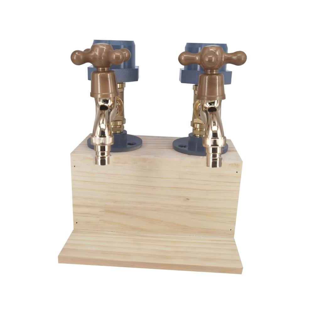 Holz Cocktail-Sets 3-Kopf Spirituosenspender & Shaker Geschenkset - Likörspender & Wasserhahn für Hausbar - Perfekt für Cocktails Wein & mehr
