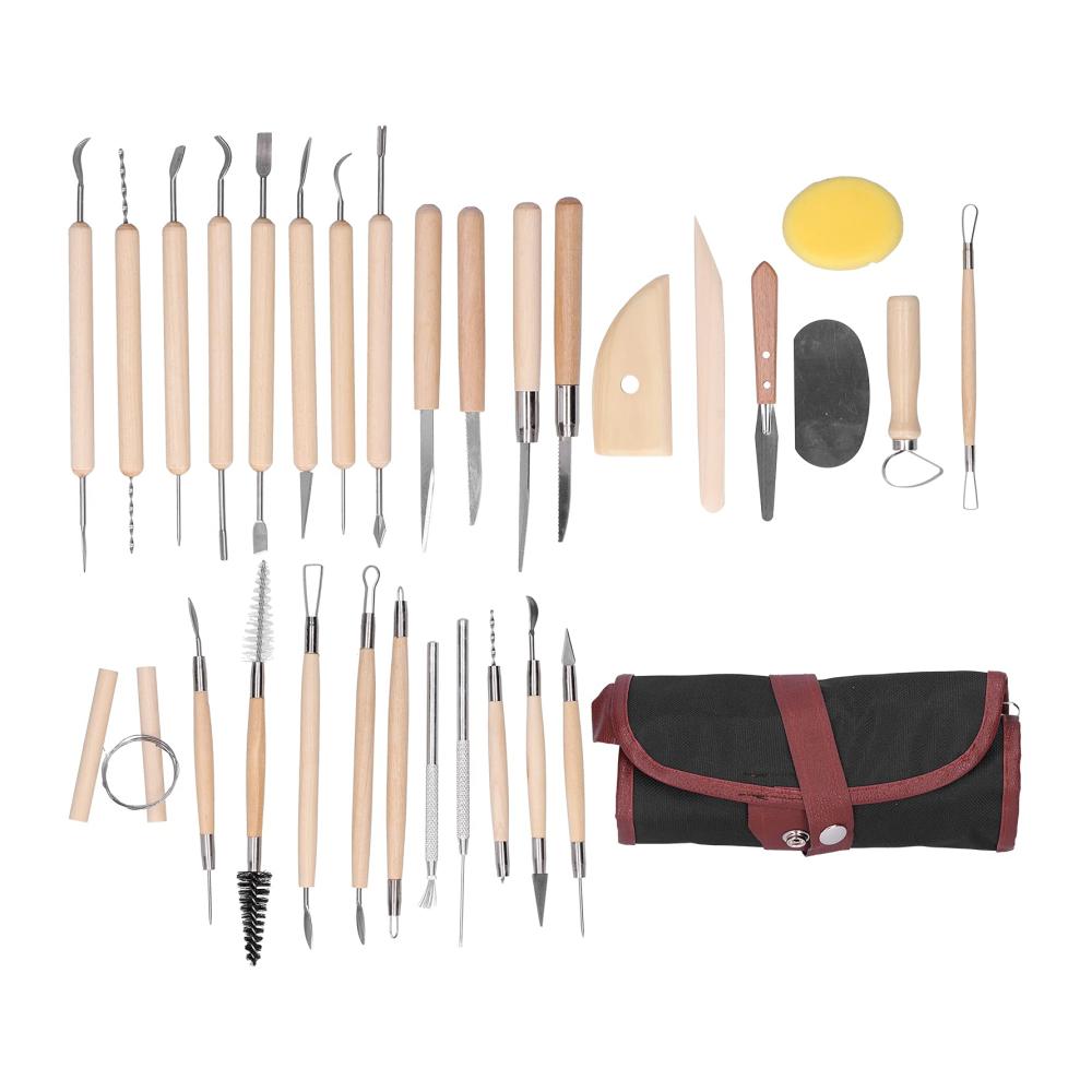 Entdecken Sie die Kreativität 30-teiliges Ton-Bildhauerwerkzeug-Set für Künstler und Hobbyisten! Formen schnitzen modellieren und polieren Sie mit diesem vielseitigen Keramikwerkzeug-Set. Perfekt zum Malen Polieren und mehr