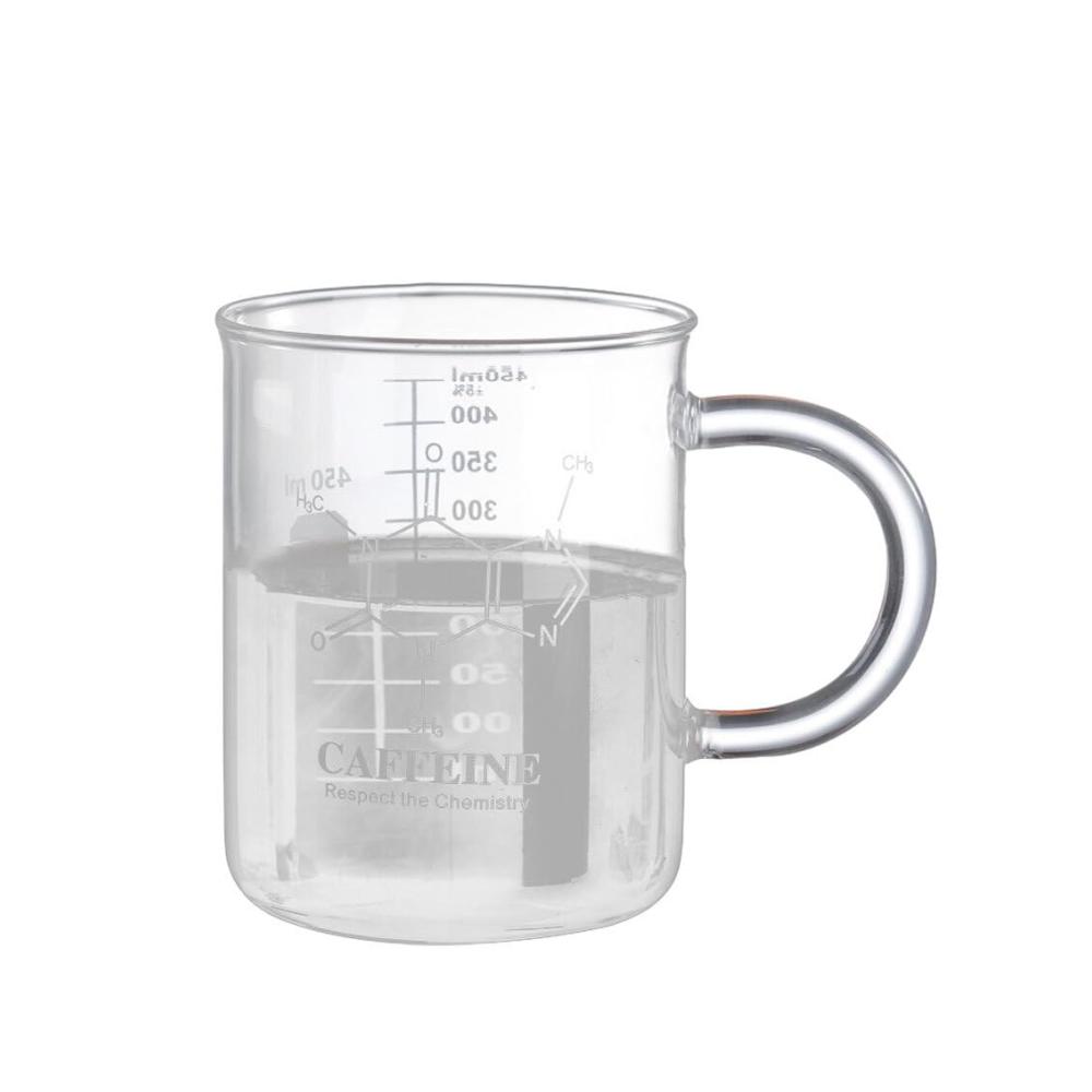 Milchschaumkännchen Stilvoller Glasbecher mit Graduierung und vielseitigem Griff für perfekten Schaum - Robuster umweltfreundlicher Kaffeebecher