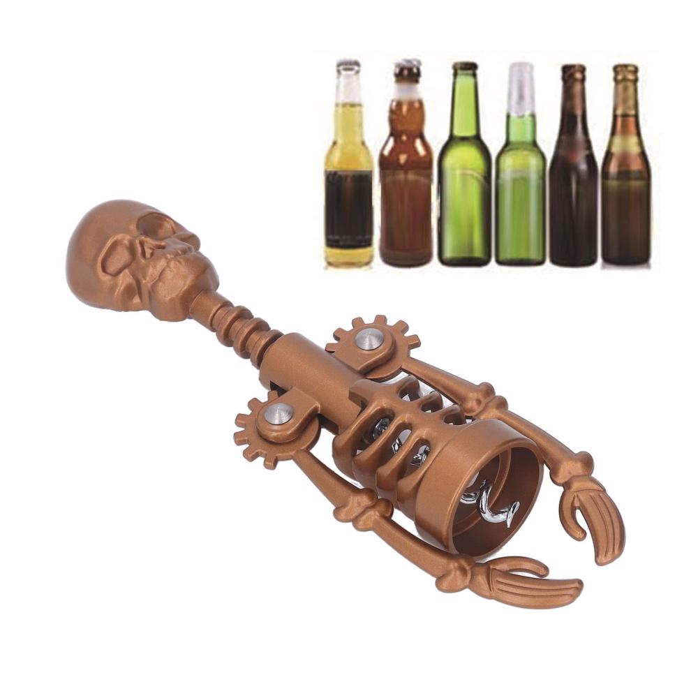 Premium Cocktail-Set Totenkopf-Korkenzieher & Barzubehör | Perfekt für Geburtstage & Feiern | Einfach zu bedienen | Robust & langlebig