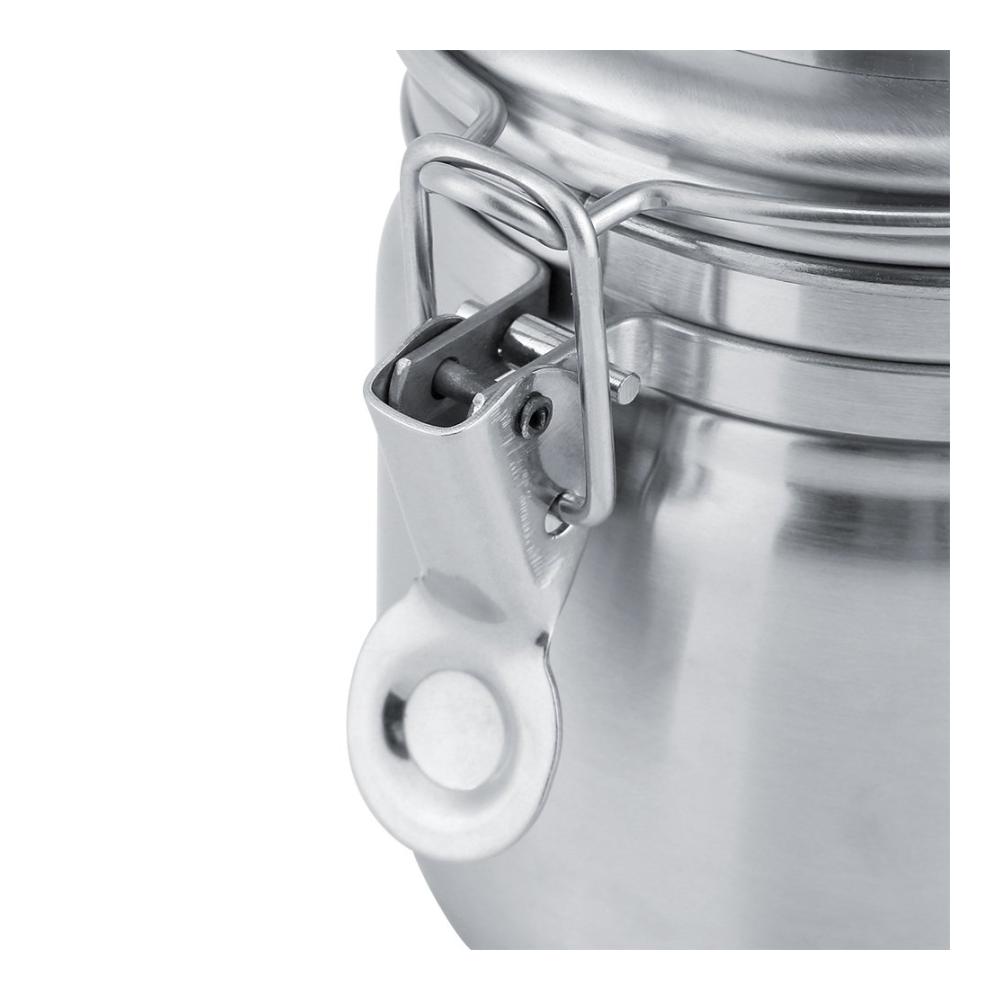 Manuelle Kaffeemühle aus Edelstahl - Vielseitige Handkurbelmühle für Kaffee Gewürze & Nüsse Ideal für Büro & Café Robust & Tragbar Perfektes Barista-Tool in Silber