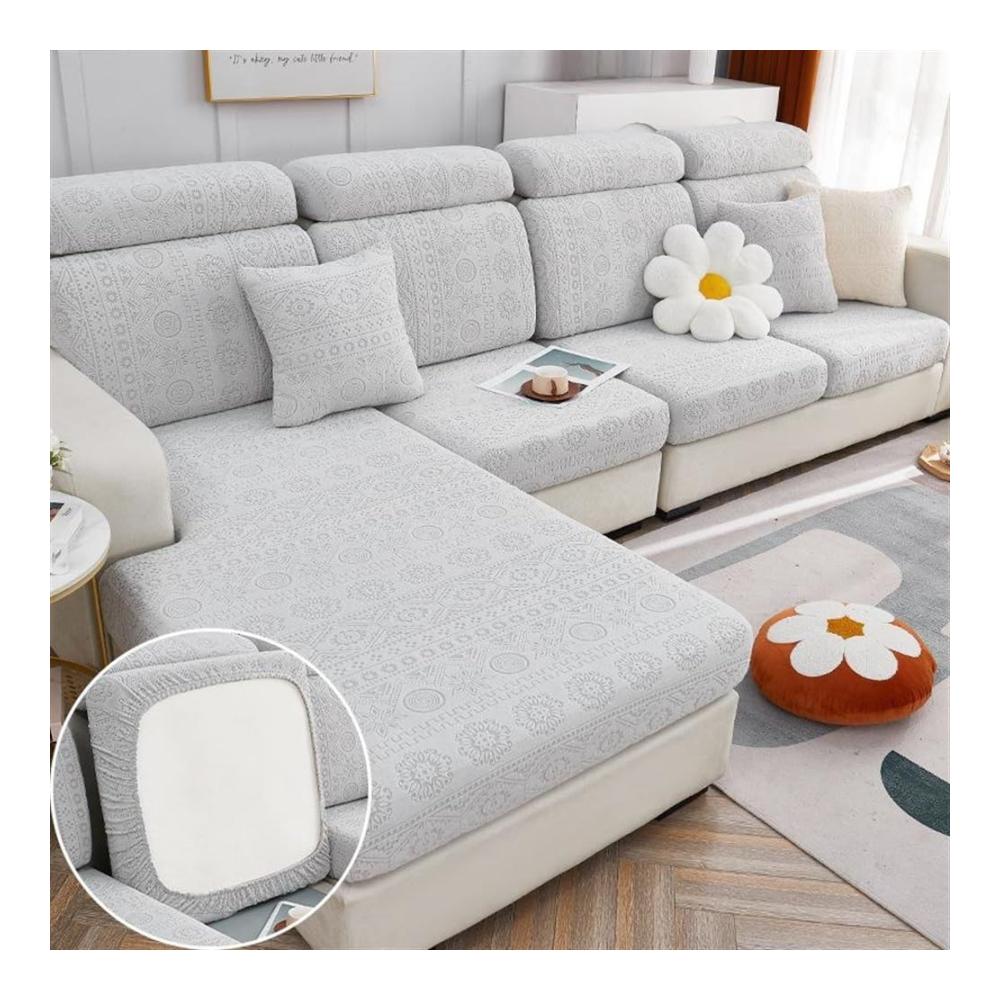 Elastischer Sofaüberwurf Dekorative Umgestaltung für alle Jahreszeiten - Rutschfester maßgeschneiderter Sofaschutz für Sektionssofas Couch und Liebessitze - Stilvolle Sofaabdeckung in verschiedenen Farben und Größen für ein perfektes