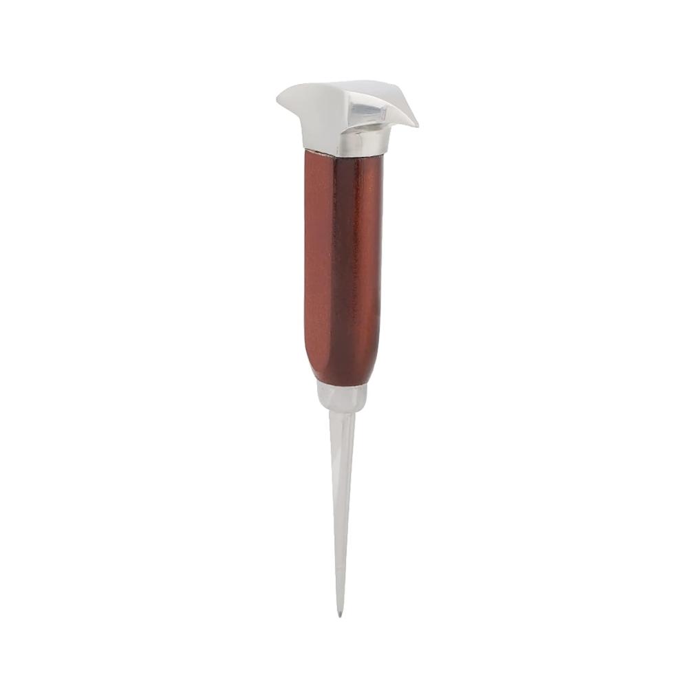 Edelstahl Eiscrusher & Barzubehör Set - Hochleistungs Eispickel mit Sicherheitsgriff 17cm Länge Ergonomischer Holzgriff für müheloses Eisschneiden. Perfekte Ergänzung für jede Bar - Schnell scharf rostfrei