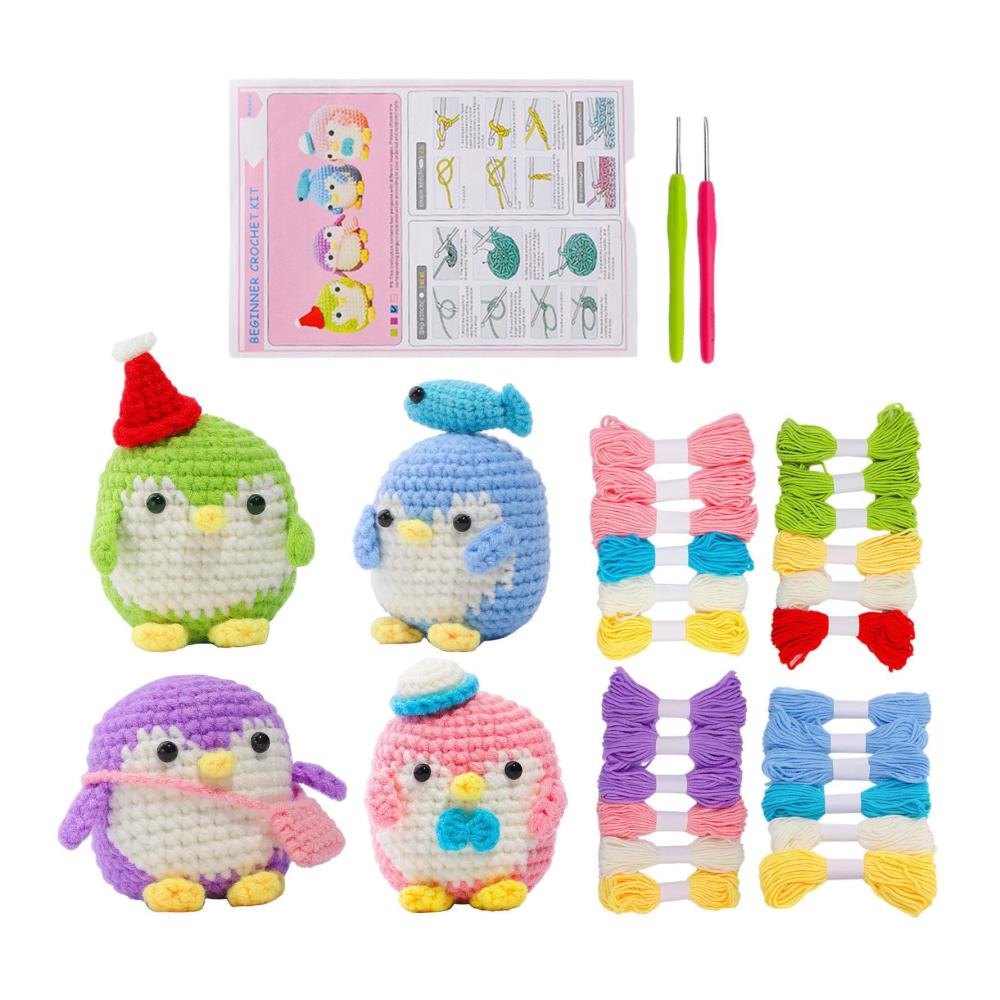 Häkelset für Anfänger - Komplettes Strickset mit Videoanleitungen | Ideales Häkel-Anfänger-Set für Kinder und Erwachsene. Perfekt zum Erlernen von Häkeln und Basteln für alle Altersgruppen