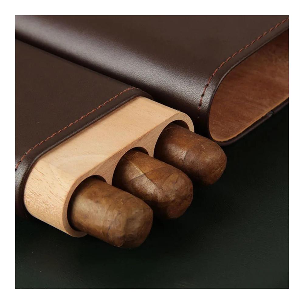Hochwertiger Zigarren Humidor Tragbarer Zedernholz Zigarrenhalter mit Trennwand für zuhause Geschäft & Reisen – Stilvolle Aufbewahrungsbox für Aficionados – Einheitsgröße Ein
