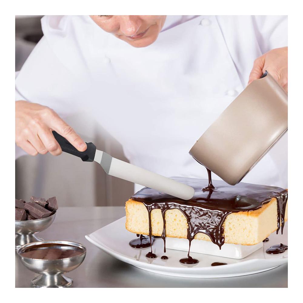 Professionelles Winkelpaletten-Set 3 hochwertige Tortenspachtel zum perfekten Einstreichen und Dekorieren - Ideales Kuchen- & Tortenmesser-Kit für Backliebhaber