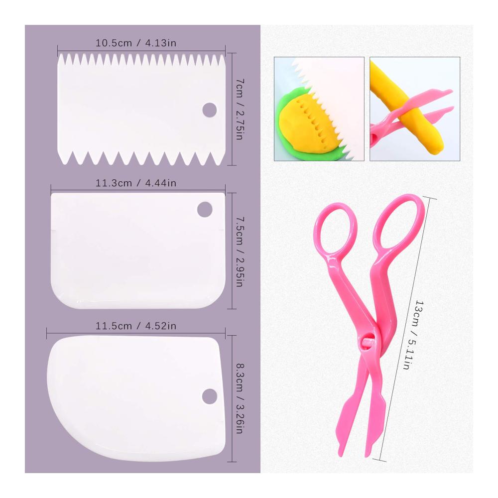 Entdecken Sie die Magie des Modellierwerkzeugs! Swpeet Extruderpistole für Fondant Zuckerpaste Ton und mehr - Kreative Kuchendekoration mit 36-teiligem Set inklusive Kugelstift Punktierwerkzeug und Kunststoffschaber. Perfektes Zubehör für Ihre einzigartigen Kreationen