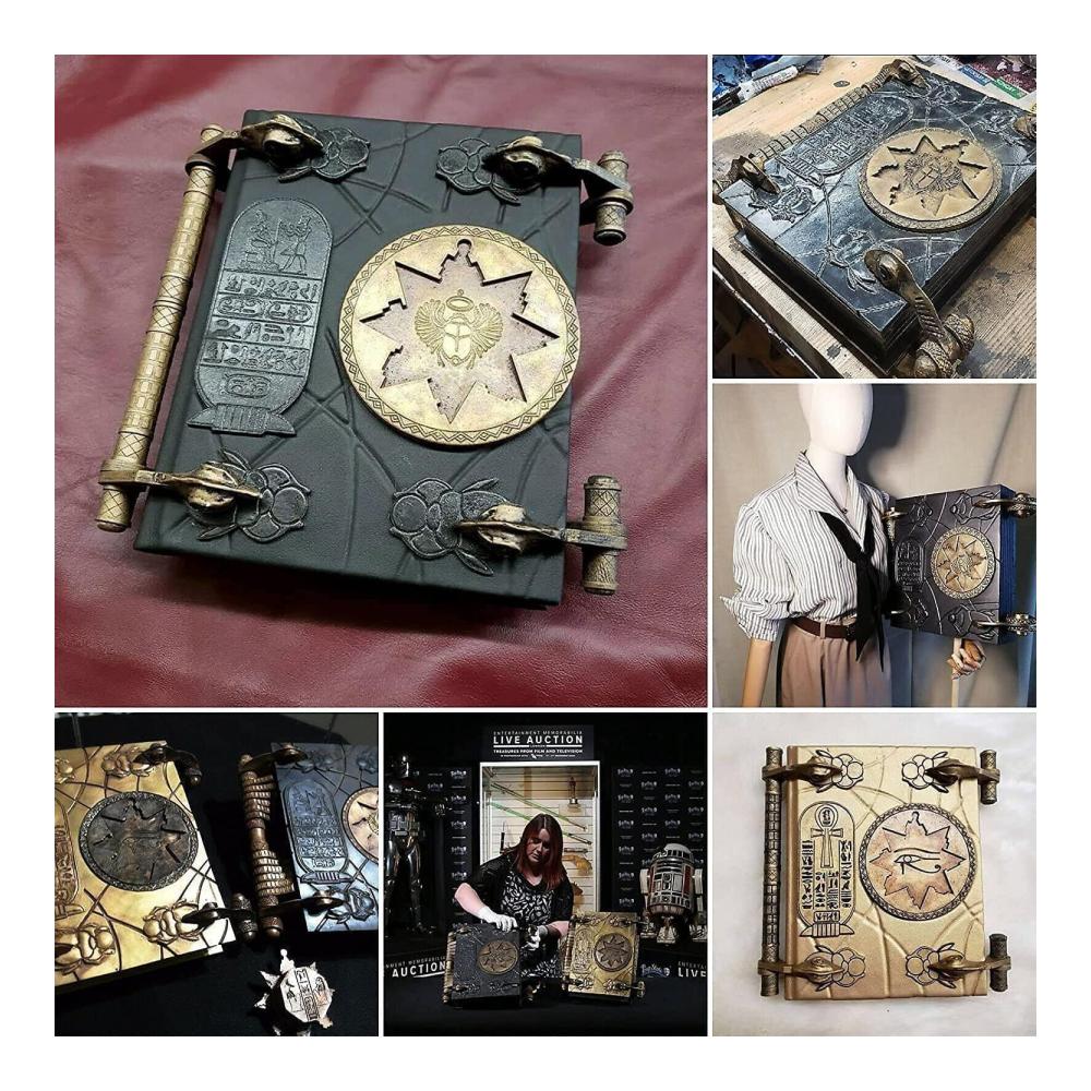 Stilvolle Holz Retro Buchstützen - Mumien-Design | Handgefertigte Harz Ornamente | Vintage Aufbewahrungsbox für Bücher | Dekorative Wohnkultur für Zuhause und Büro