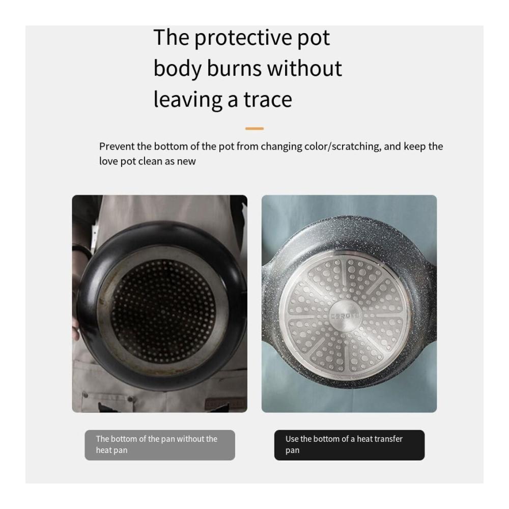 Erstklassige Crepe-Pfannen Aluminium-Wärmeverteiler für gleichmäßige Erwärmung auf Gasherdplatten - Langlebig & effizient für perfekte Crepes - Metall Wärmeleitungsplatte für optimale Wärmeleitung
