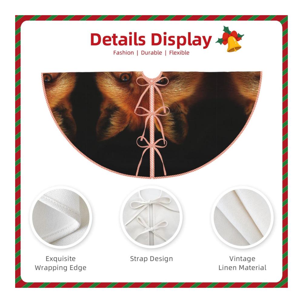 Elegante Weihnachtsbaumständerhüllen Hanf-Design für stilvolle saisonale Dekoration - Perfekt für Weihnachtsdekorationen und festliche Atmosphäre